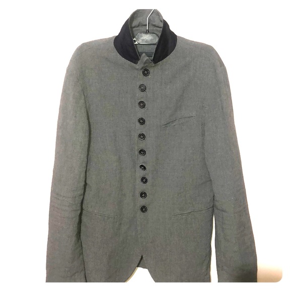 John Varvatos linen multi-button 48 (IT) iron grey - Picture 1 of 7